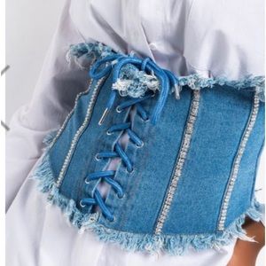 Denim Corset
